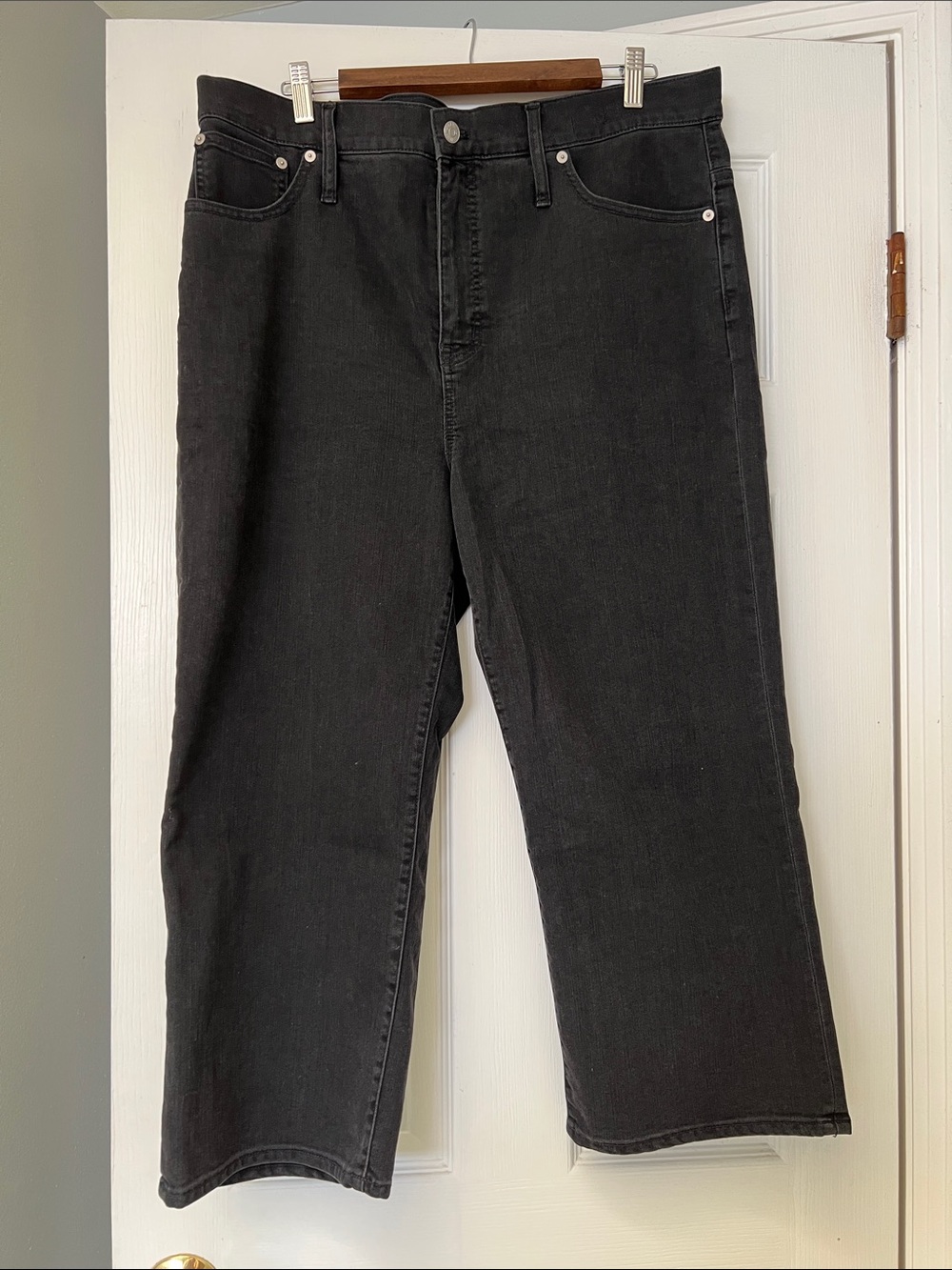 Madewell Slim Wide Leg Crop Jean 34